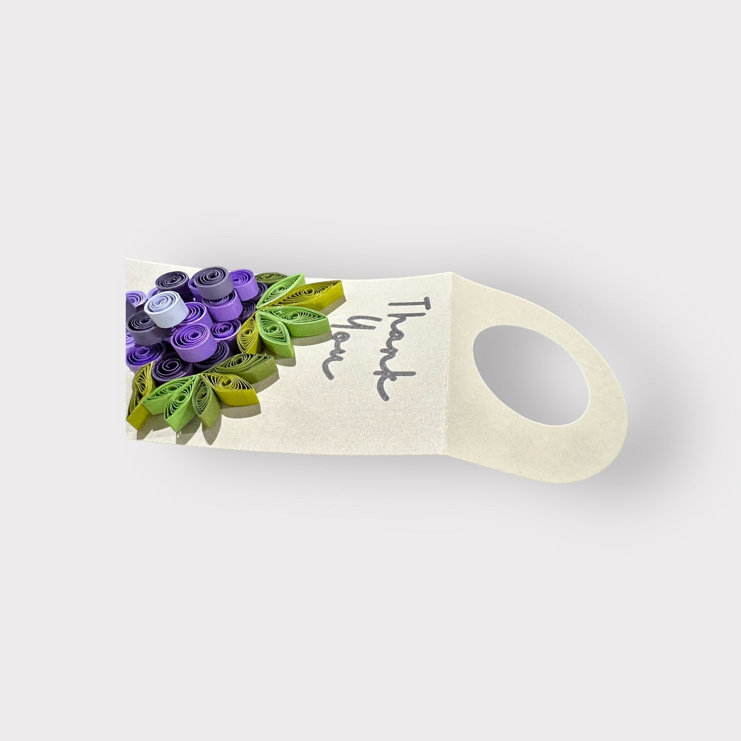 Handmade Wine Bottle Gift Tag, Label or Hanger in art of Paper Quilling