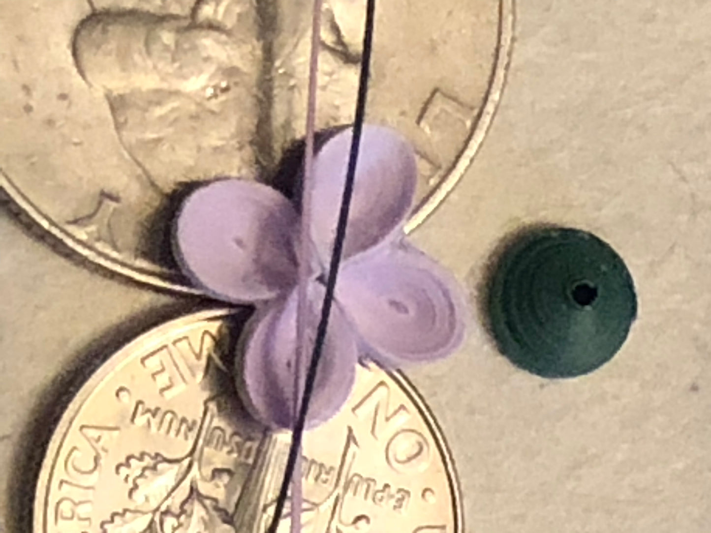 Handmade Paper Quilled Quilling Lilac Branch