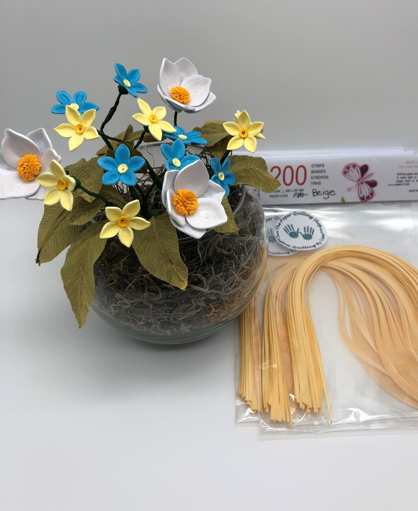 80gsm 1mm Paper Quilling Strips - 200 strips per package