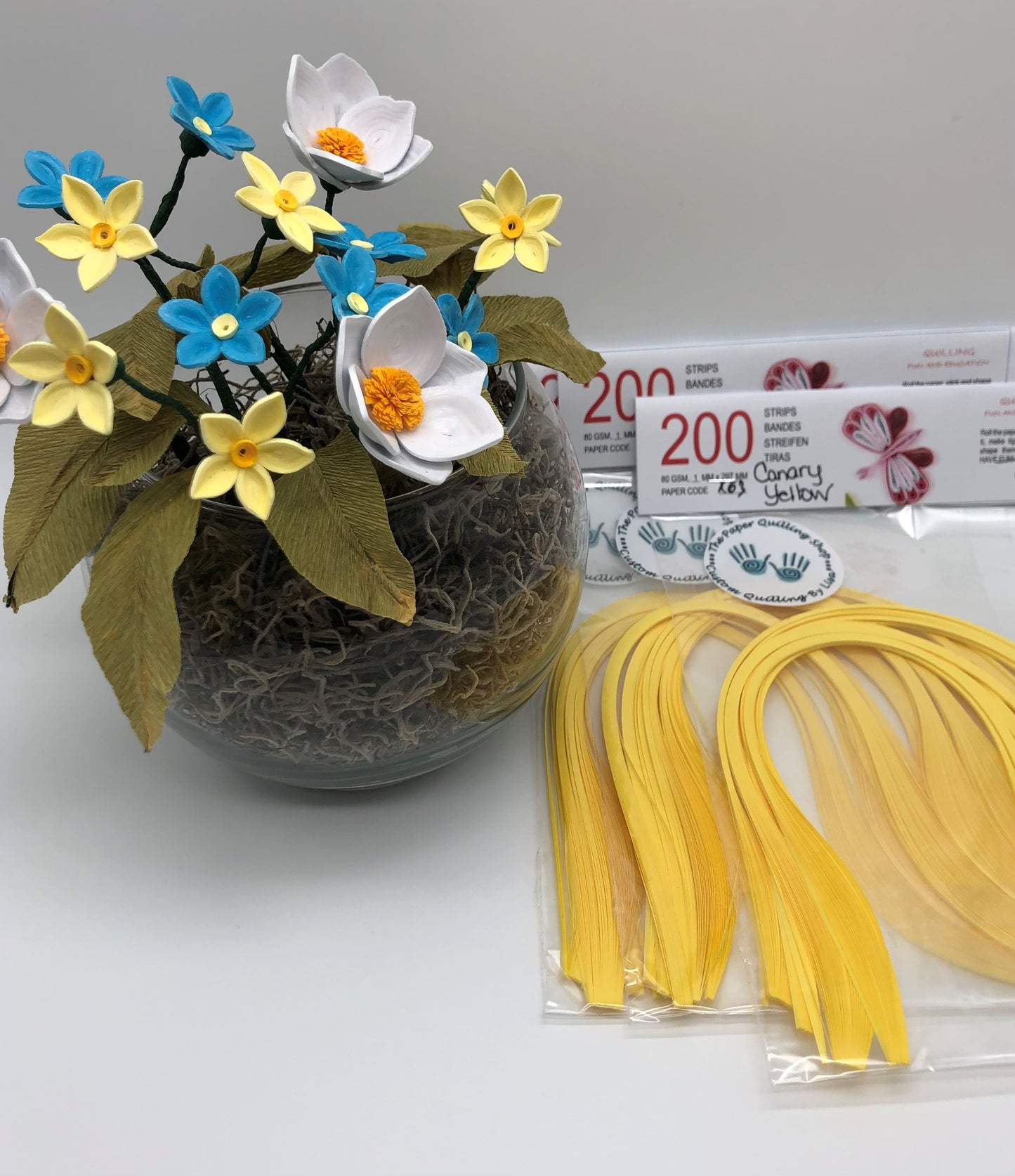 80gsm 1mm Paper Quilling Strips - 200 strips per package