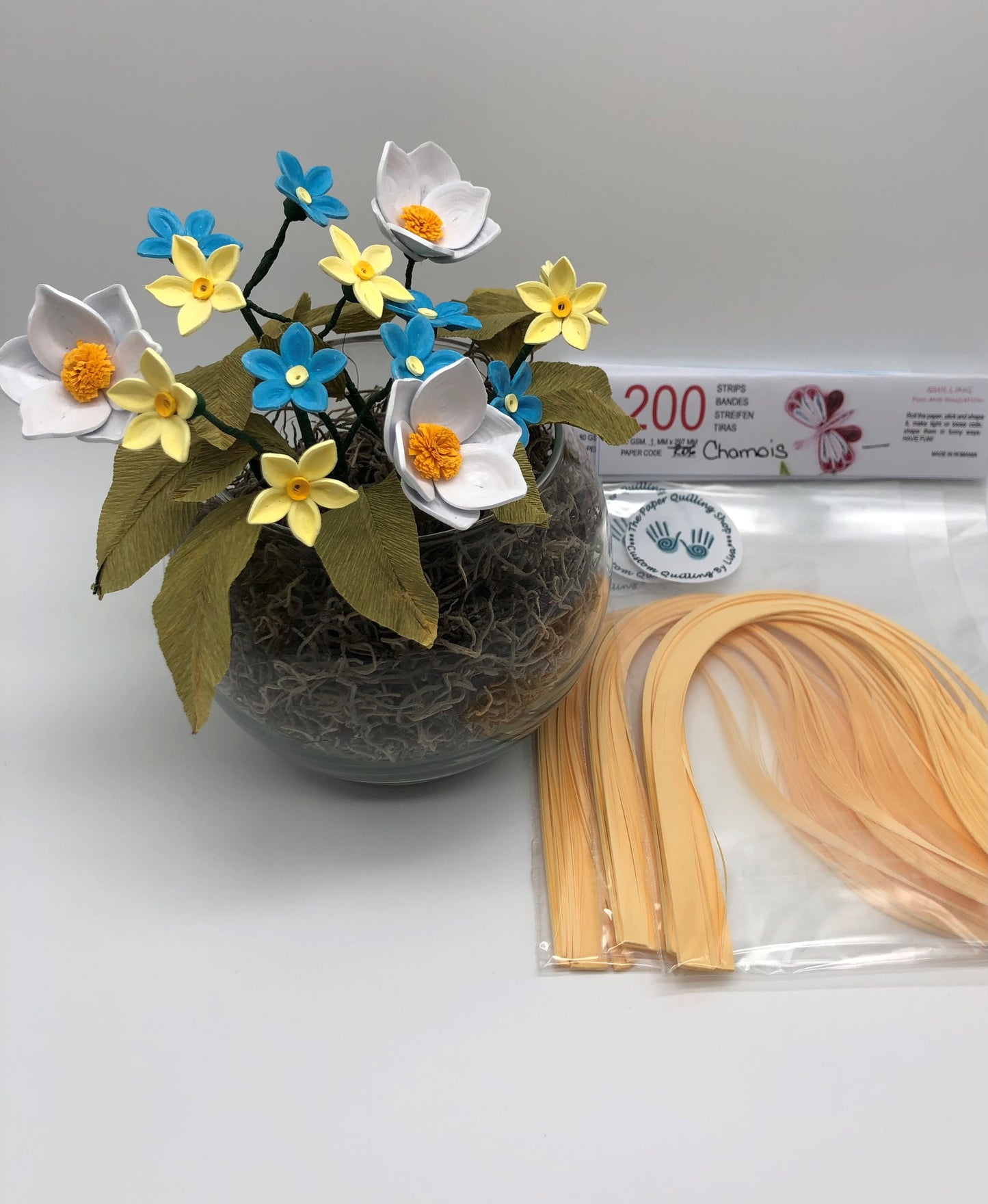 80gsm 1mm Paper Quilling Strips - 200 strips per package