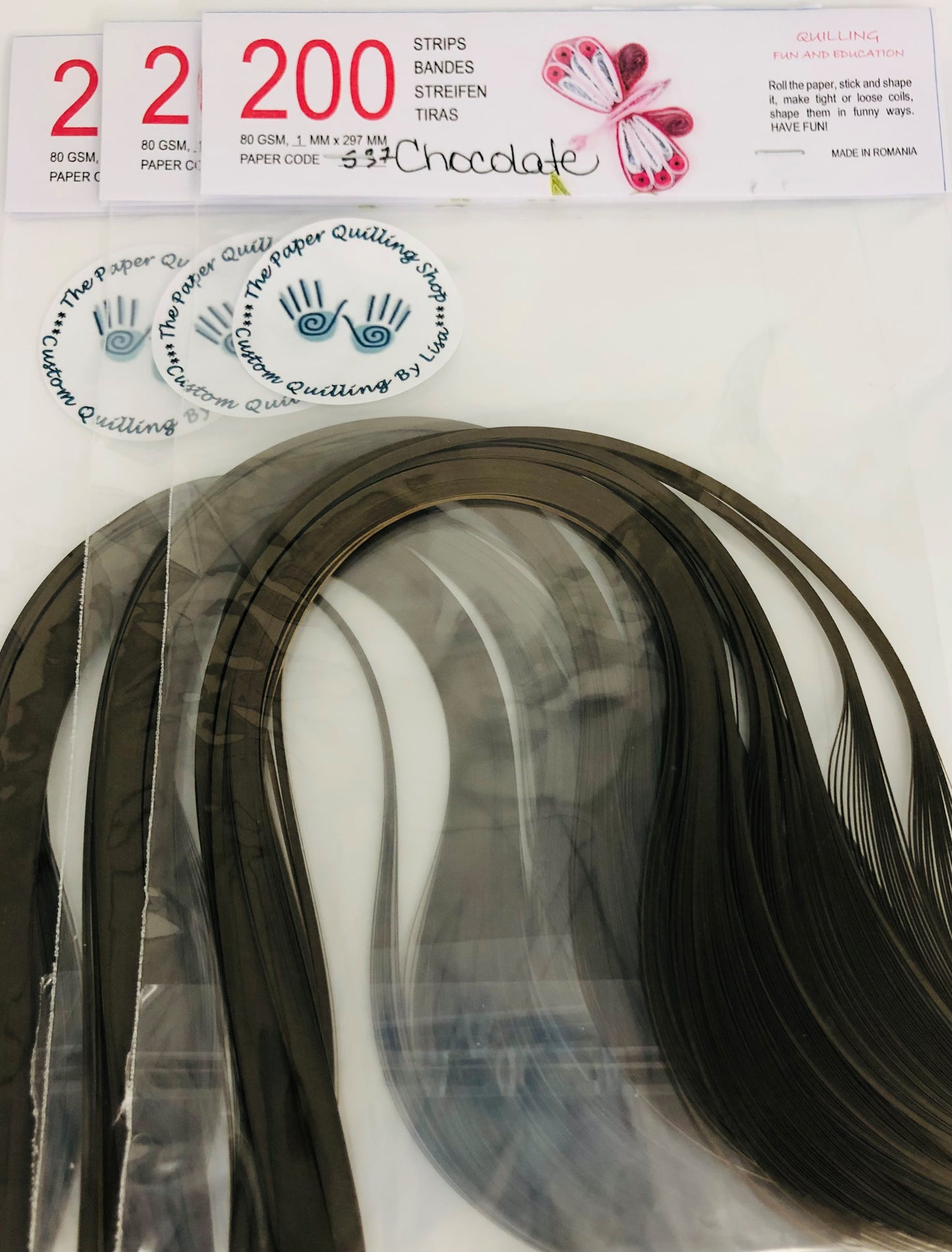 80gsm 1mm Paper Quilling Strips - 200 strips per package