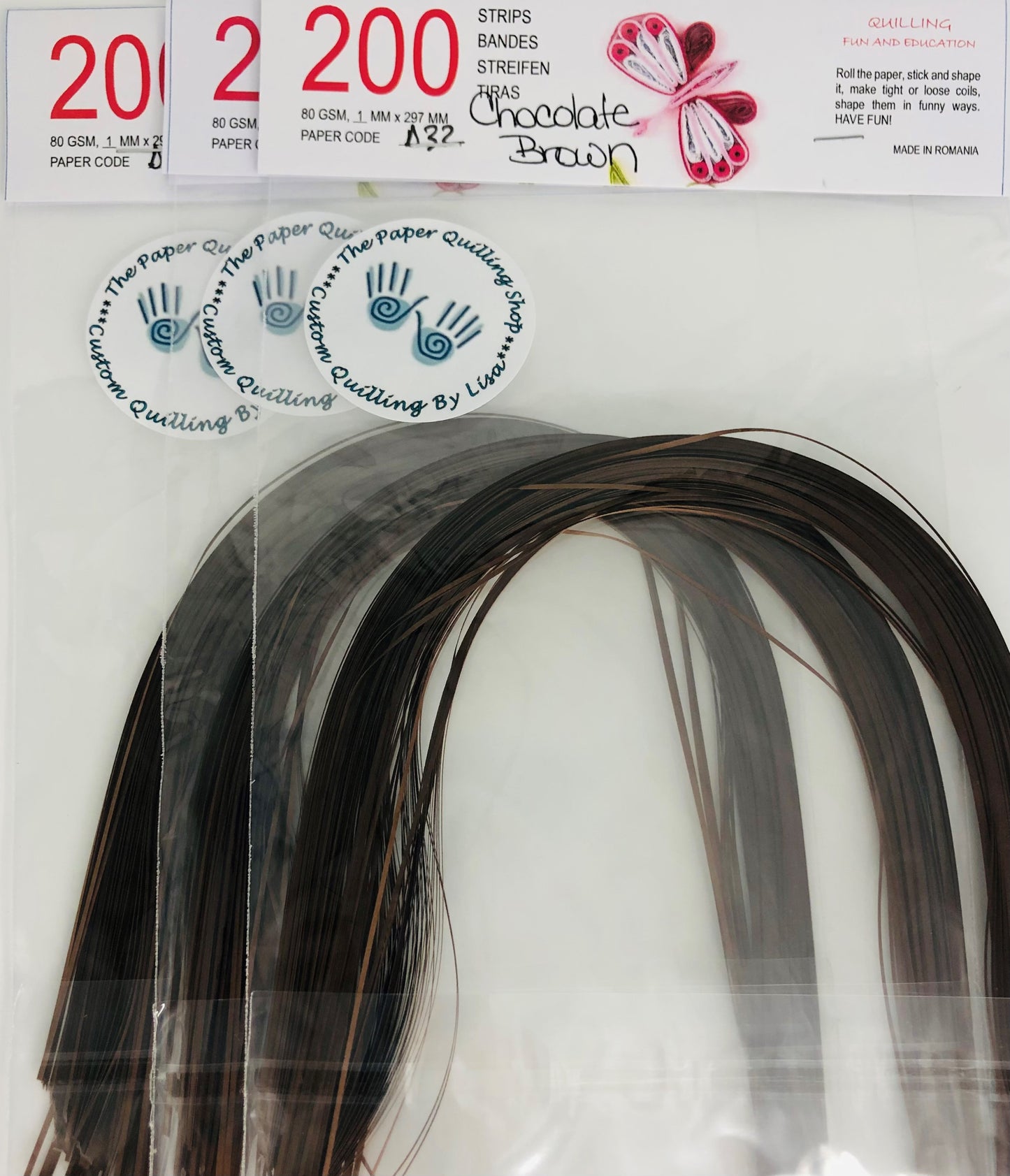 80gsm 1mm Paper Quilling Strips - 200 strips per package