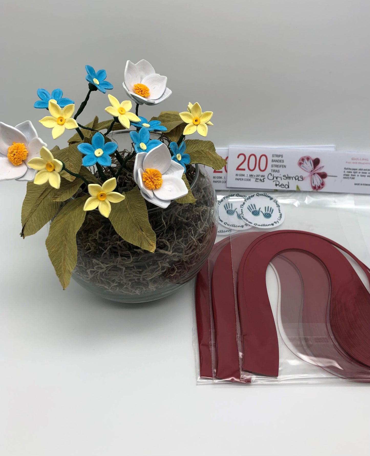 80gsm 1mm Paper Quilling Strips - 200 strips per package