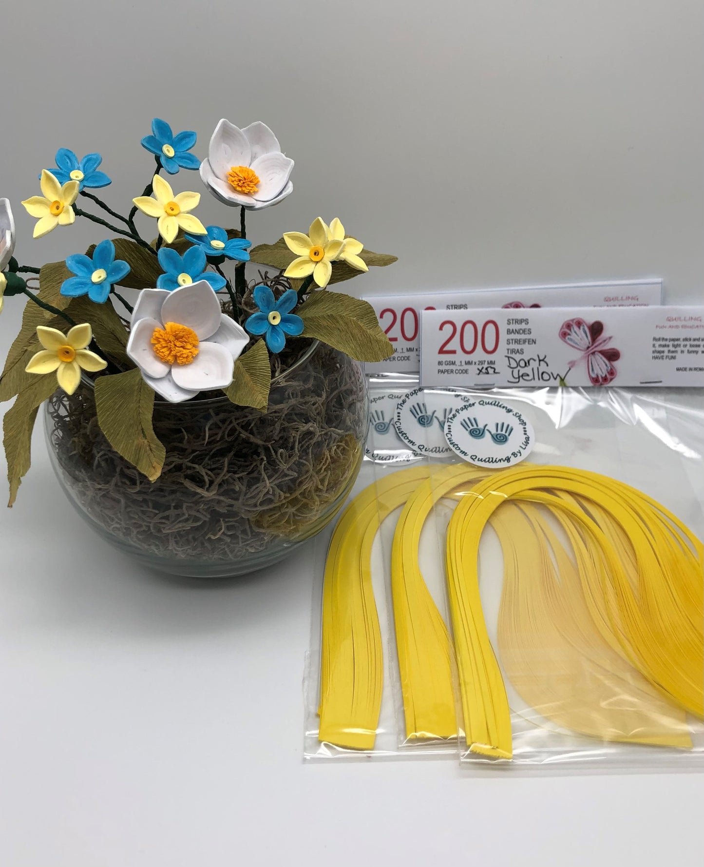 80gsm 1mm Paper Quilling Strips - 200 strips per package