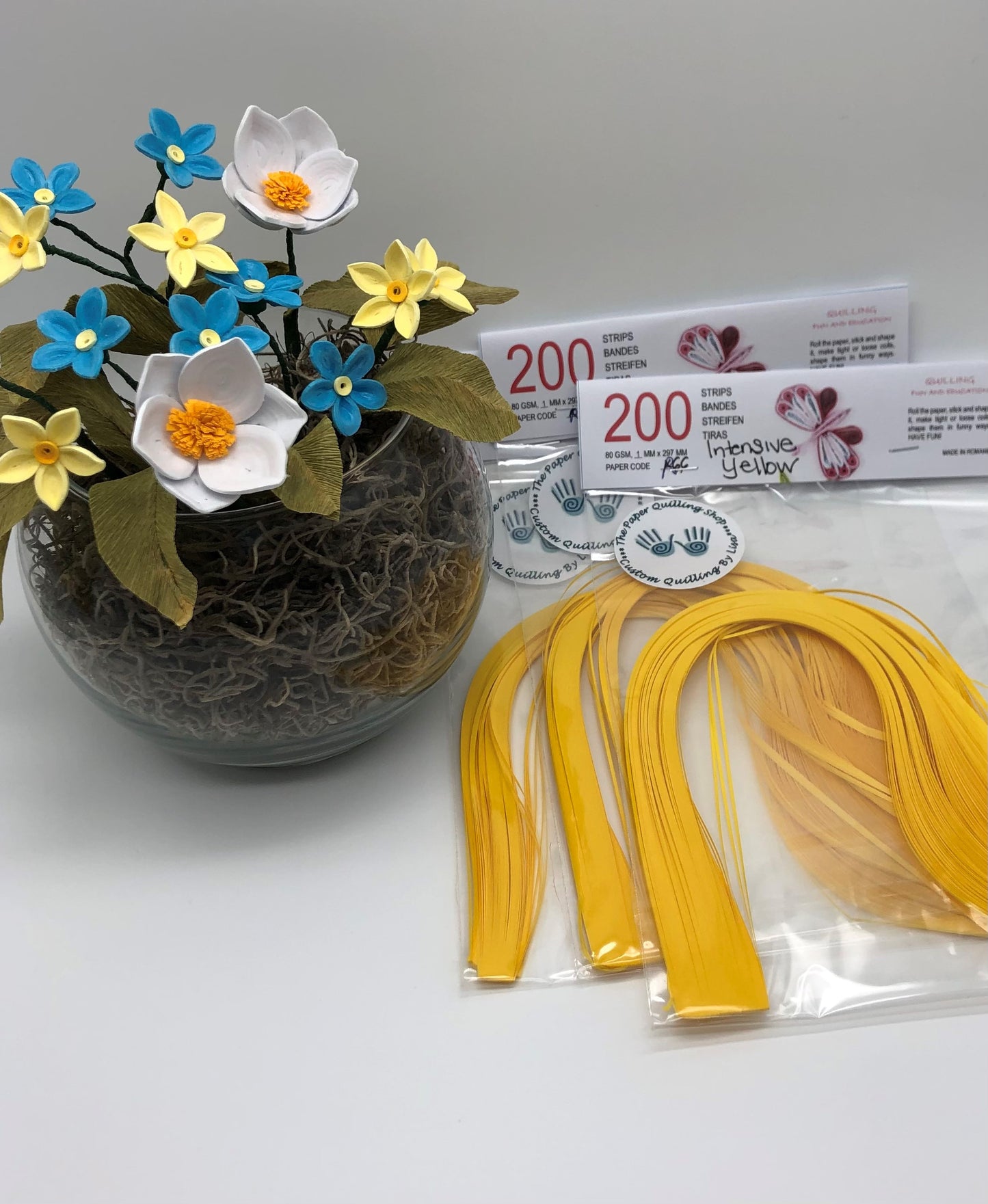 80gsm 1mm Paper Quilling Strips - 200 strips per package