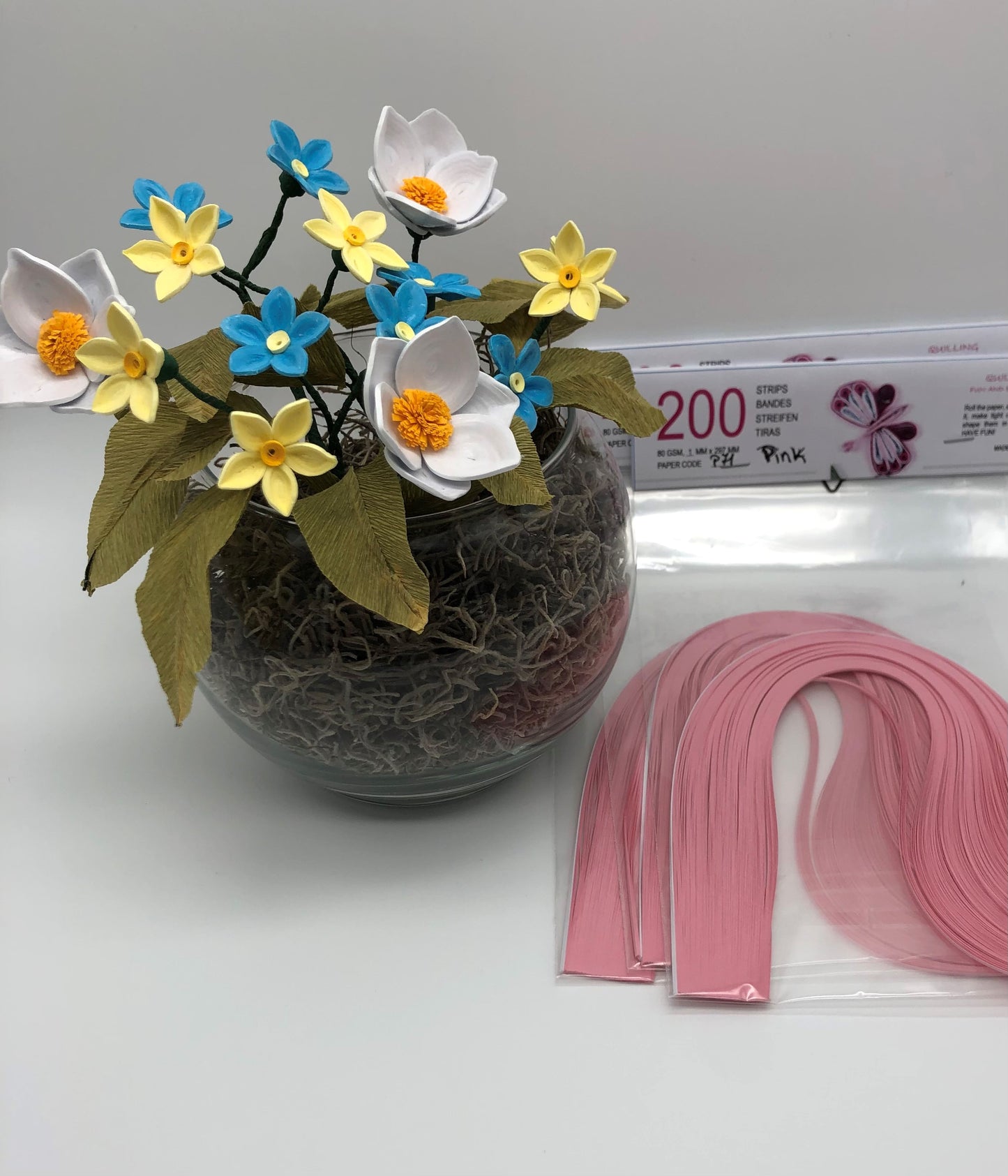 80gsm 1mm Paper Quilling Strips - 200 strips per package