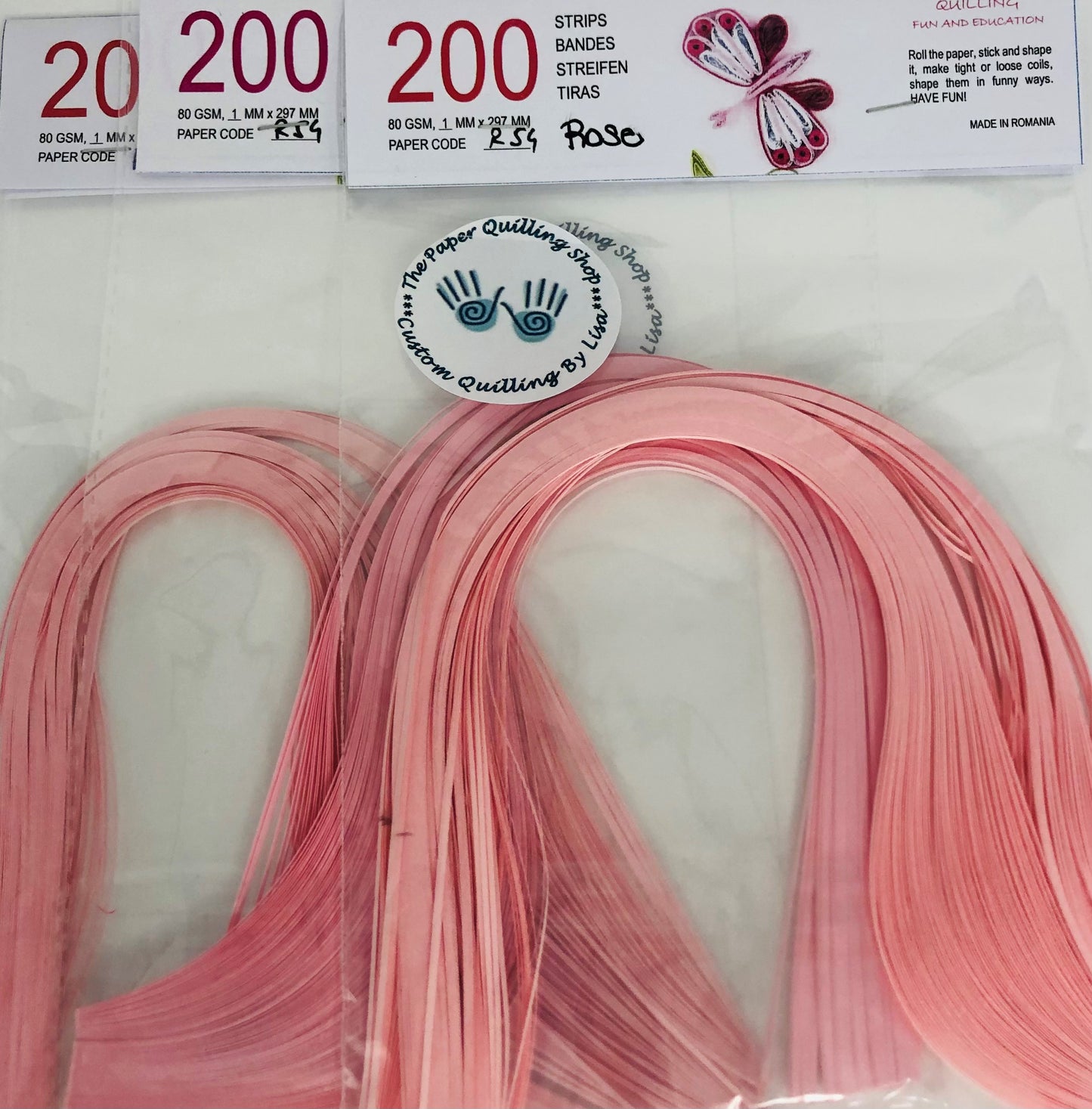 80gsm 1mm Paper Quilling Strips - 200 strips per package