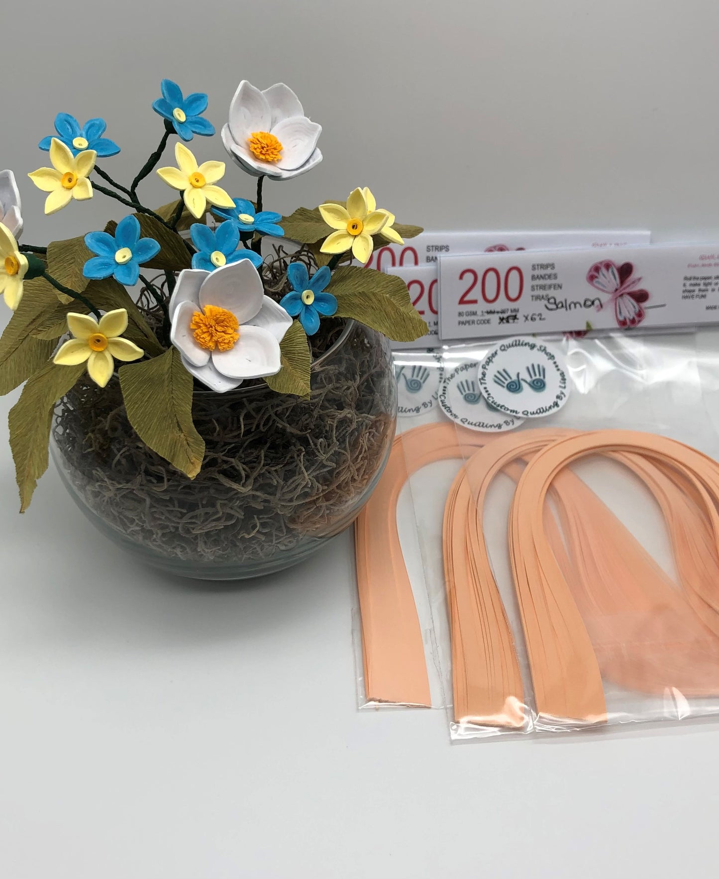 80gsm 1mm Paper Quilling Strips - 200 strips per package