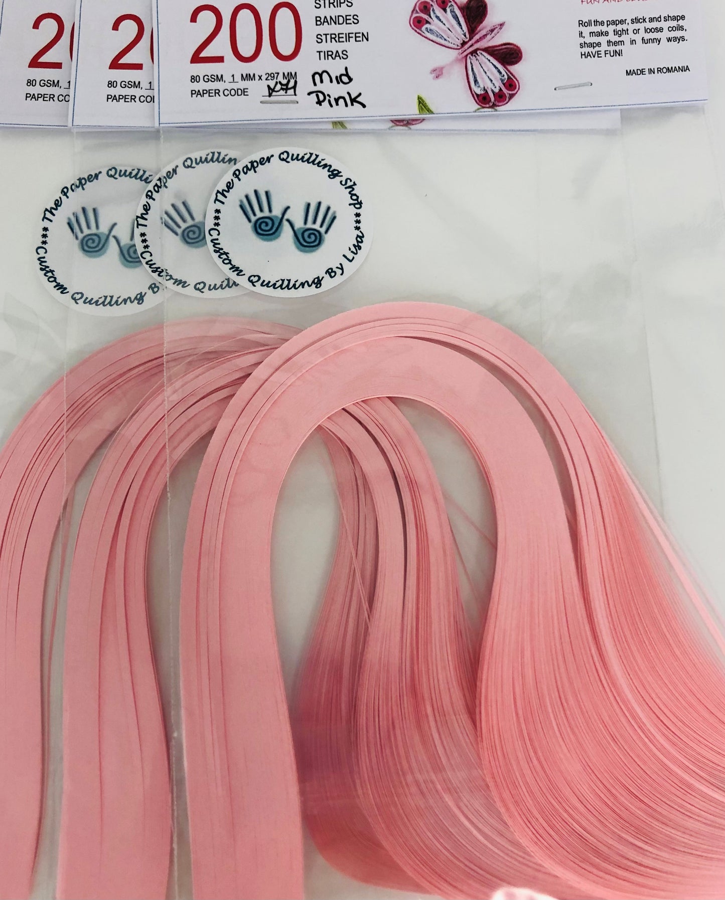 80gsm 1mm Paper Quilling Strips - 200 strips per package