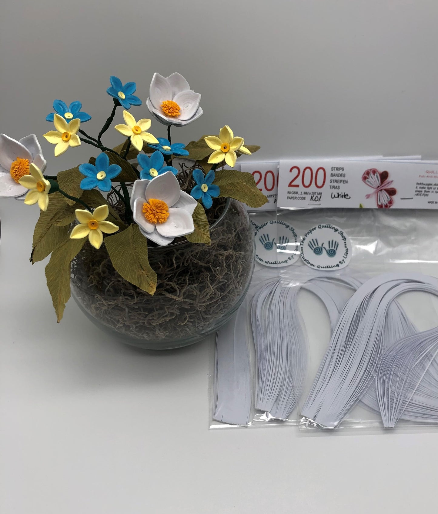 80gsm 1mm Paper Quilling Strips - 200 strips per package